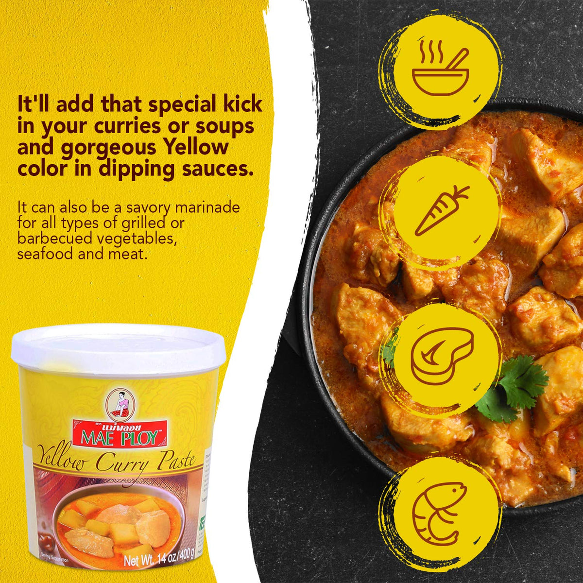 Mae Ploy Original / 14 Ounce (Pack of 1) / 1 Sauces, Gravies & Marinades