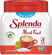 SPLENDA Monk Fruit Zero Calorie Plant Based Granulated Sweetener Jar, 9.8 oz