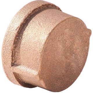 1" Brass Cap by Merit Brass – Brass, Yellow, Model XNL116-16