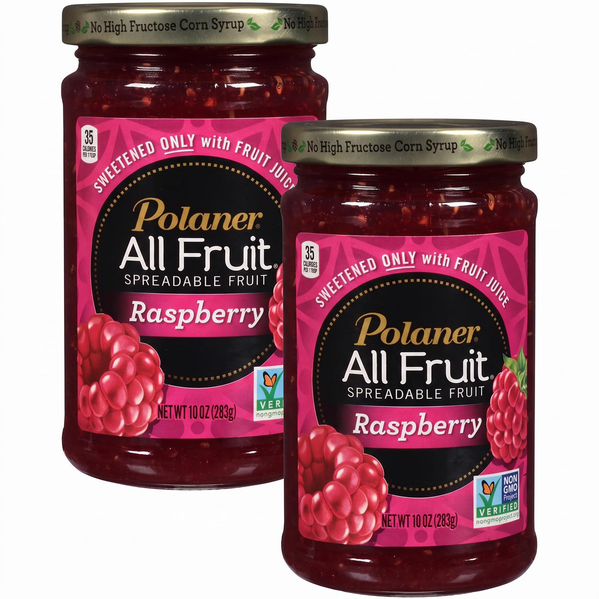 All Fruit Spreadable Fruit by Polaner – 10.0 Ounce (Pack of 2), Red Raspberry, Pack of 2, Model 001721
