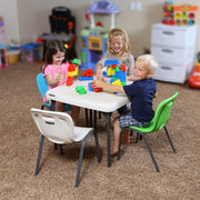 Mesa Para Niños Lifetime Para Casa O Kinder by Yexati – 60 cm x 60 cm x 5 cm, High Density Polyethylene, Neutral Or Bold, Model Mesa1