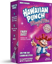 Hawaiian Punch Fairy Dust Magic Mix, On-The-Go, Zero Sugar Drink Mix Packets, 8 pack