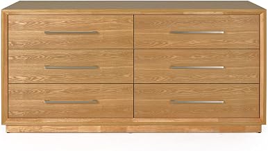 Limari Home Adela Collection Modern Bedroom 6-Drawer Dresser, Natural