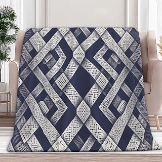 Toddler Fleece Blanket for Kids Silver King 90"x102" Geometric Cube Soft Lightweight Throw Bed Blanket Birthday Christmas Halloween Decor for Children