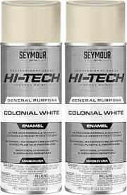 Seymour 16-140 Hi-Tech Enamels Spray Paint, Gloss Colonial White (Pack of 2)