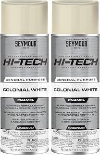 Seymour 16-140 Hi-Tech Enamels Spray Paint, Gloss Colonial White (Pack of 2)