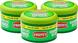 O'Keeffe's K0680001-3 Working Hands Hand Cream in Jar (3 Pack), 6.8 oz