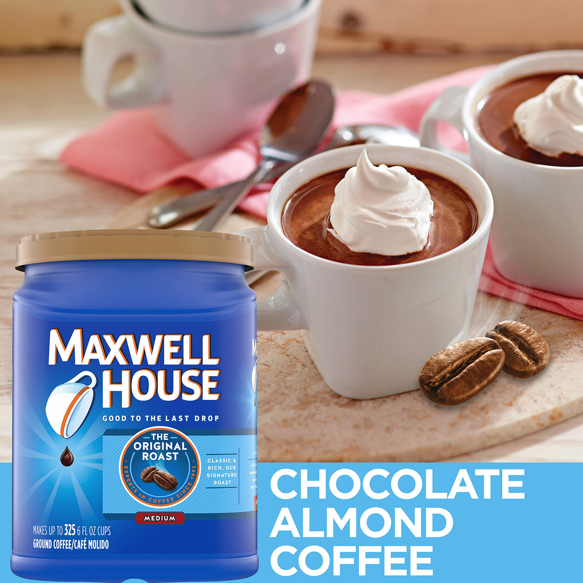 Original Medium Roast Ground Coffee (42.5 oz Canister) by MAXWELL HOUSE – 42.5 Ounce
