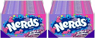 Nerds Candy, Grape & Strawberry Flavor, 5 Ounce Movie Theater Candy Boxes (Pack of 24)