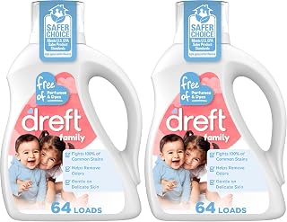 Dreft Liquid Laundry Baby Detergent Unscented 92 fl oz 64 loads (Pack of 2)