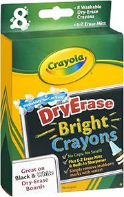 Crayola Dry Erase Bright Crayons 8 CT (Pack of 12)