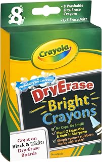 Crayola Dry Erase Bright Crayons 8 CT (Pack of 12)