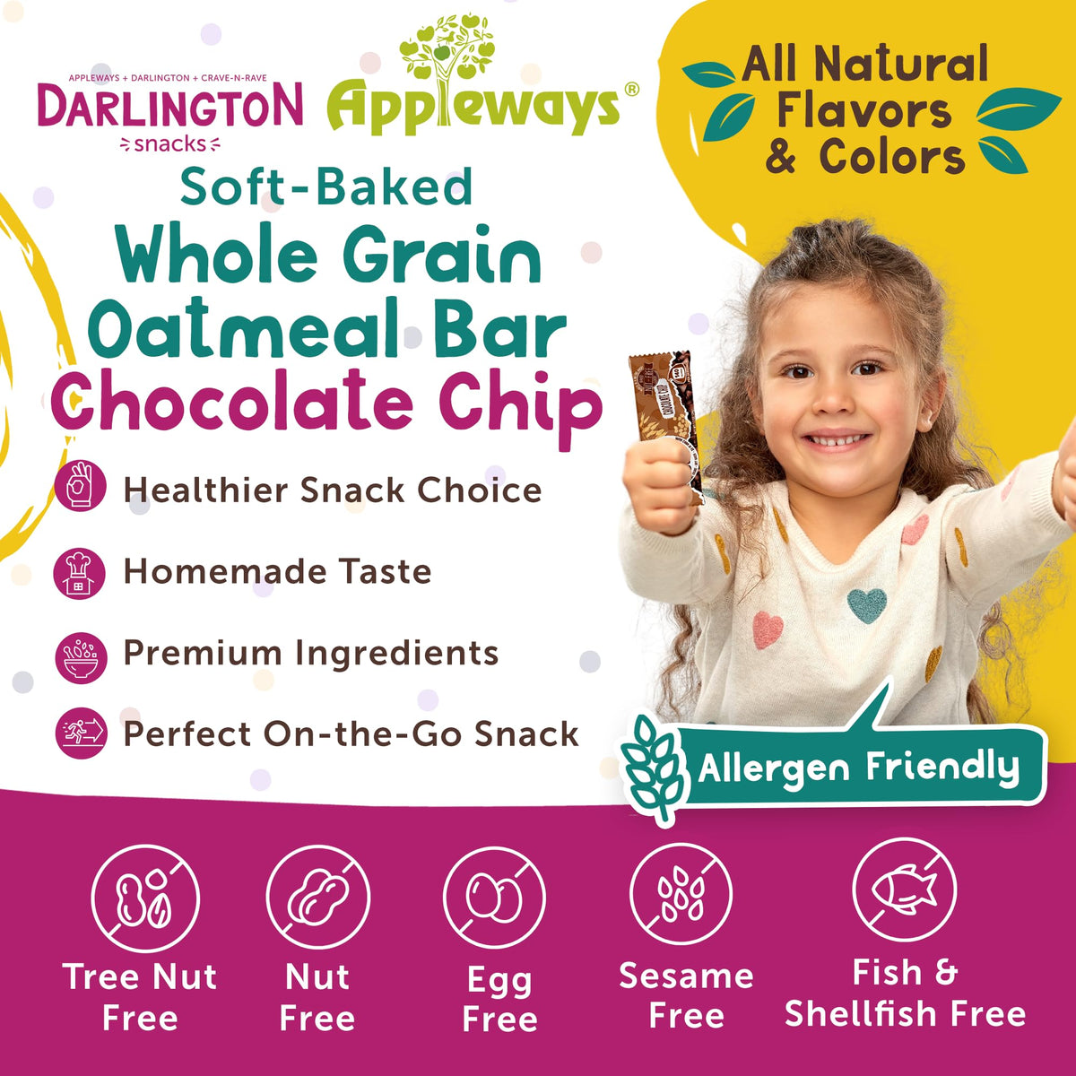 Appleways Chocolate Chip / 1.2 Ounce (216 Count) / 216 Whole Grain