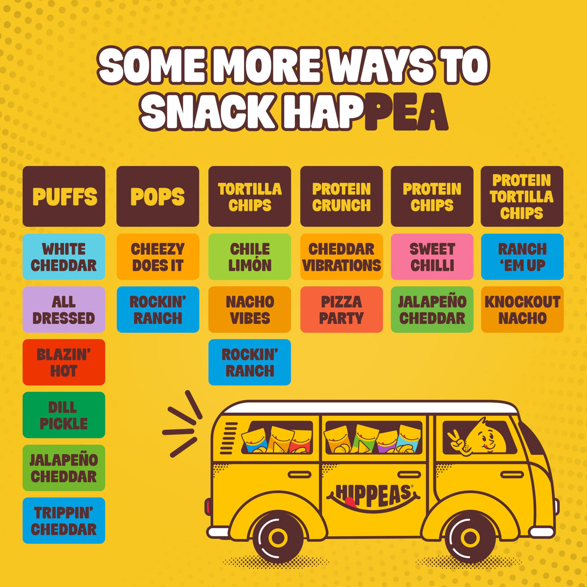 HIPPEAS Groovy White Cheddar / 8 Ounce (Pack of 1) / 1 Puffed Snacks