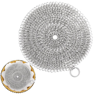 Patelai Stainless Steel Pie Weight, 8 Inch Chain Disc, Gray