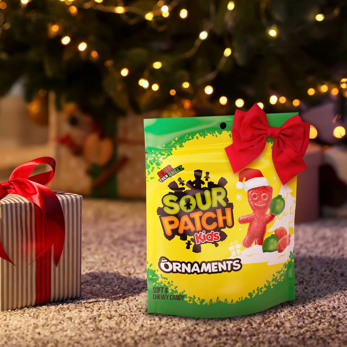 Sour Patch Kids Mixed-Fruit / 10 Ounce (Pack of 1) / Green,Lime Gummy Candy