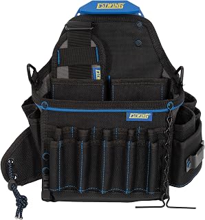 Estwing Electrician Pouch with Tape Chain and Quick Connect PROLOCK™ Modular Tool Belt Clip (42625)