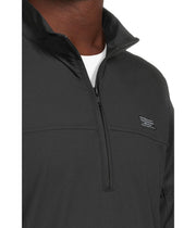Men's Wanderlust 1/4 Zip Black XL by TravisMathew – X-Large, Polyester, Black, Model 1MAA041