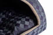 Cat Bed Model by Armarkat – 16.5"L x 13"W x 16.5"H, Fabric, Purple/Gray, Model C65HHG/LS