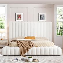 Avalon Velvet Upholstered Luxurious Platform Bed