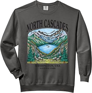 North Cascades National Park Washington USA Comfort Colors Adult Sweatshirt