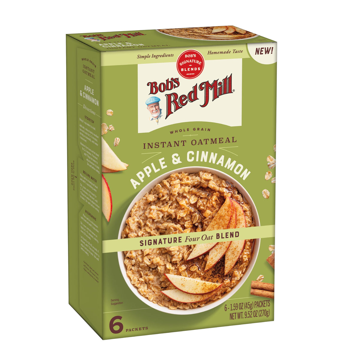 Bob's Red Mill Apple Cinnamon / 9.52 Ounce (Pack of 4) / 4 Breakfast Foods