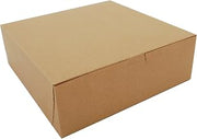SOUTHERN CHAMPION TRAY SCT 0957K Kraft Paperboard Non Window Lock Corner Bakery Box, 9" Length x 9" Width x 3" Height (Case of 250)