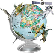 Replogle Illuminated Blue Ocean Globe 4 Kids, Kid Friendly Political Map, Dual Map, Educational Toy