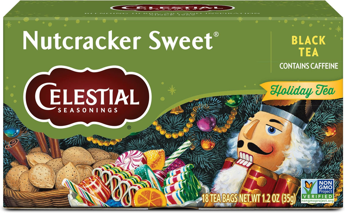 Celestial Seasonings Nutcracker Sweet / 18 Count (Pack of 6) / 6 Black