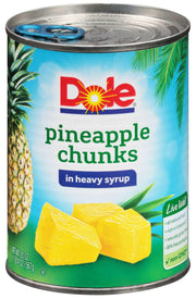 Pineapple Chunks In Syrup by Dole – 20 ounces, Pack of 12