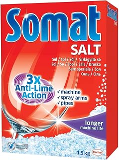 Somat Anti-Lime Action Dishwasher Salt 3.3 Pounds (Pack of 4)