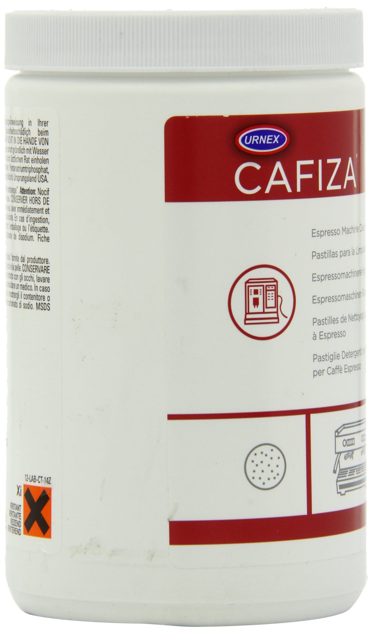 Cafiza Espresso Machine Cleaning Tablets - 100 Tablets - Professional Espresso Machine Cleaner Barista Use by Urnex – 100 Count (Pack of 1), Model 12-E46-UX100
