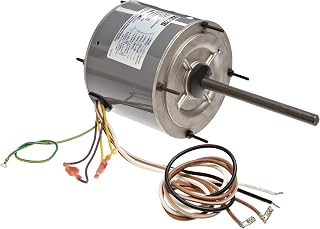 Fasco D7907 5.6" Frame Totally Enclosed Permanent Split Capacitor Condenser Fan Motor with Ball Bearing, 1/2HP, 1075rpm, 208-230V, 60Hz, 3.7 amps