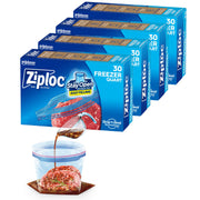 Ziploc 30 Count (Pack of 4) / Blue / 120 Count Food Storage Bags