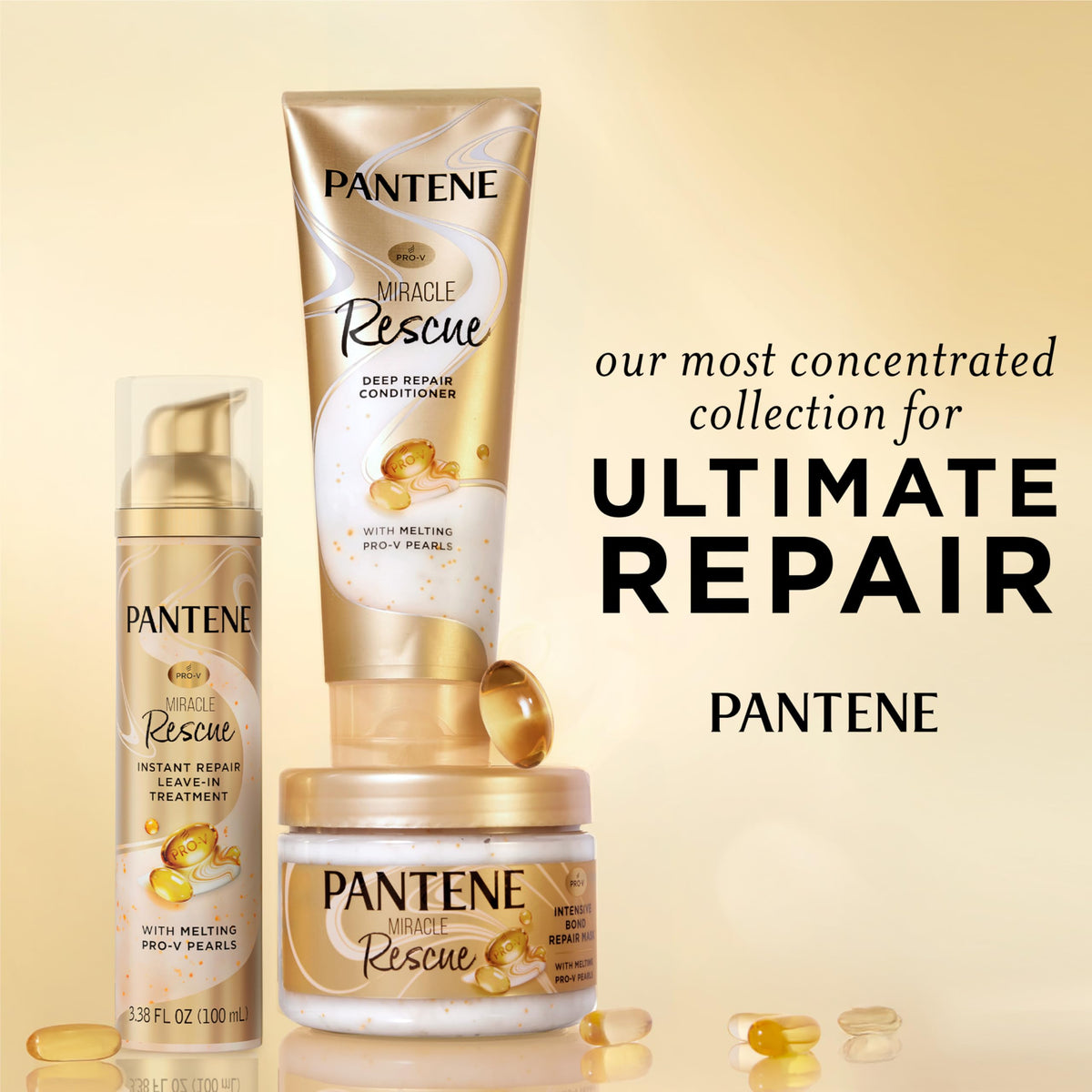 Miracle Rescue Hair Mask by Pantene – 10.1 Fl Oz (Pack of 1),, Model 80878200139
