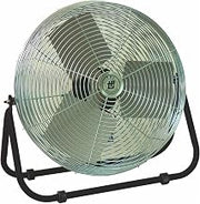 TPI 1-Phase, 120V 12" Industrial Floor Fan 1/12 HP