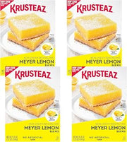 Krusteaz Meyer Lemon Bar Mix, Made with Real Lemons, 19.35 oz Box (Pack of 4)