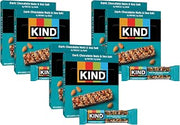 KIND Nut Bars,Dark Chocolate Nuts and Sea Salt,Healthy Snacks,Gluten Free,Low Sugar,6g Protein,24 Count (Pack of 3)