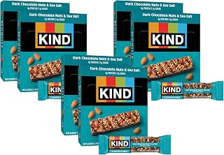 KIND Nut Bars,Dark Chocolate Nuts and Sea Salt,Healthy Snacks,Gluten Free,Low Sugar,6g Protein,24 Count (Pack of 3)