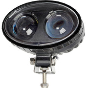 LED Forklift Safety Spotlight by Global Industrial – 7"L x 4"W x 4.75"H, Aluminum, Black, Model RGD1081 10-80V DC BLUE