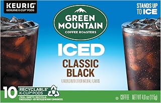 Green Mountain Coffee Roasters Coffee Brew Over Ice Classic Black Kcup 12 Count, 4 Ounce