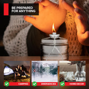Stock Your Home 8 / 4x3 ¼” / Clear Candles