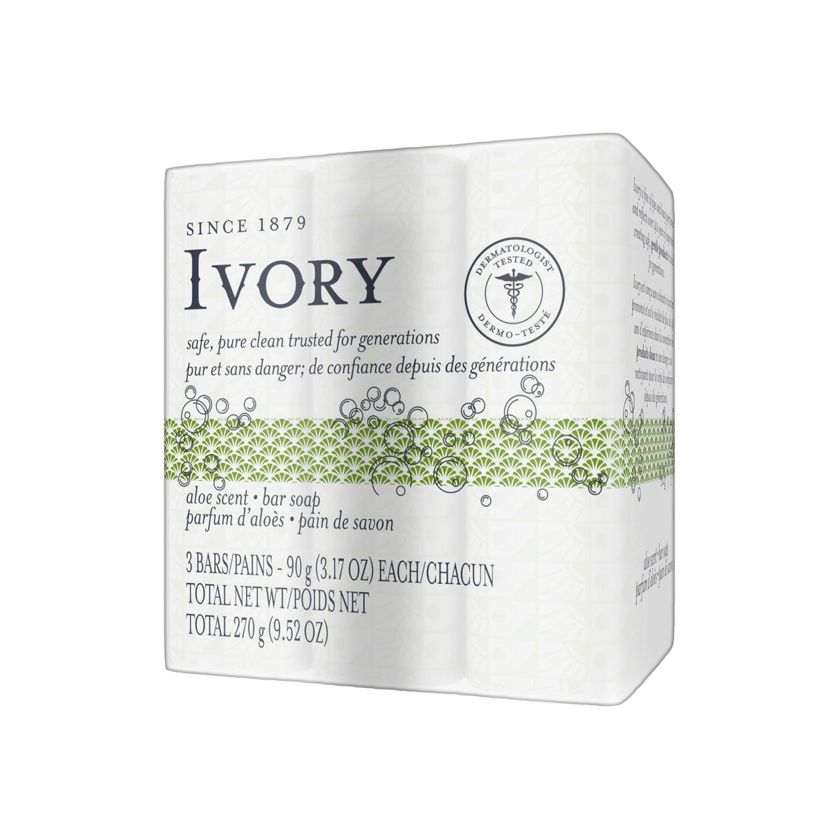 Simply Aloe Bath Bar by Ivory – 3 Count (Pack of 3), RTY, Ivory, Pack of 3, Model I0003041