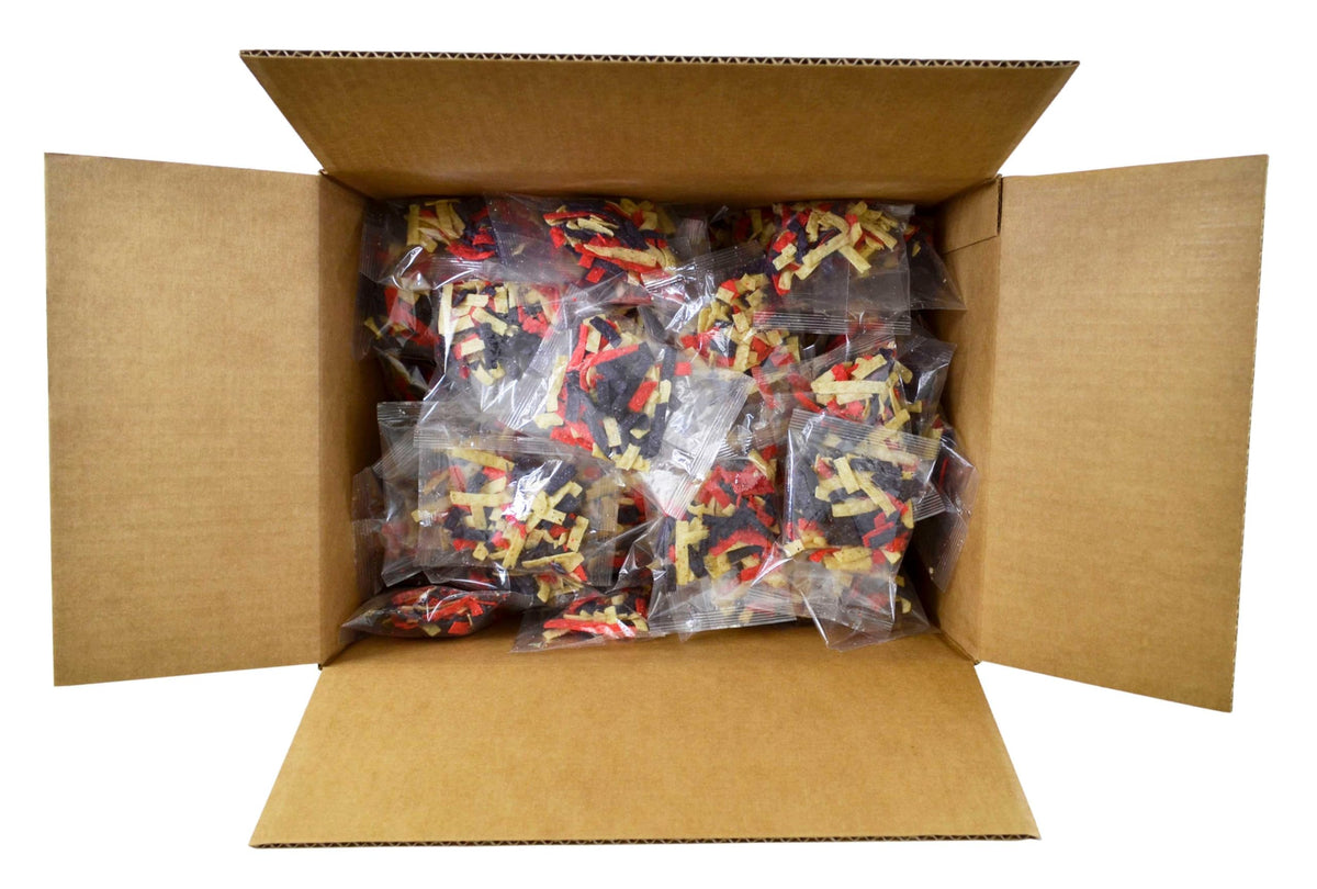 Fresh Gourmet Tri Colored Tortilla Strips by Sugar Foods – Pack of 100