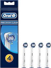 Oral-B Genuine Precision Clean Toothbrush Heads Replacement Refills for Electric Rechargeable Toothbrush, Deep and Precise Cleaning, Pack of 4