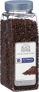 McCormick Culinary Whole Black Pepper, 19.5 oz (Pack of 6)