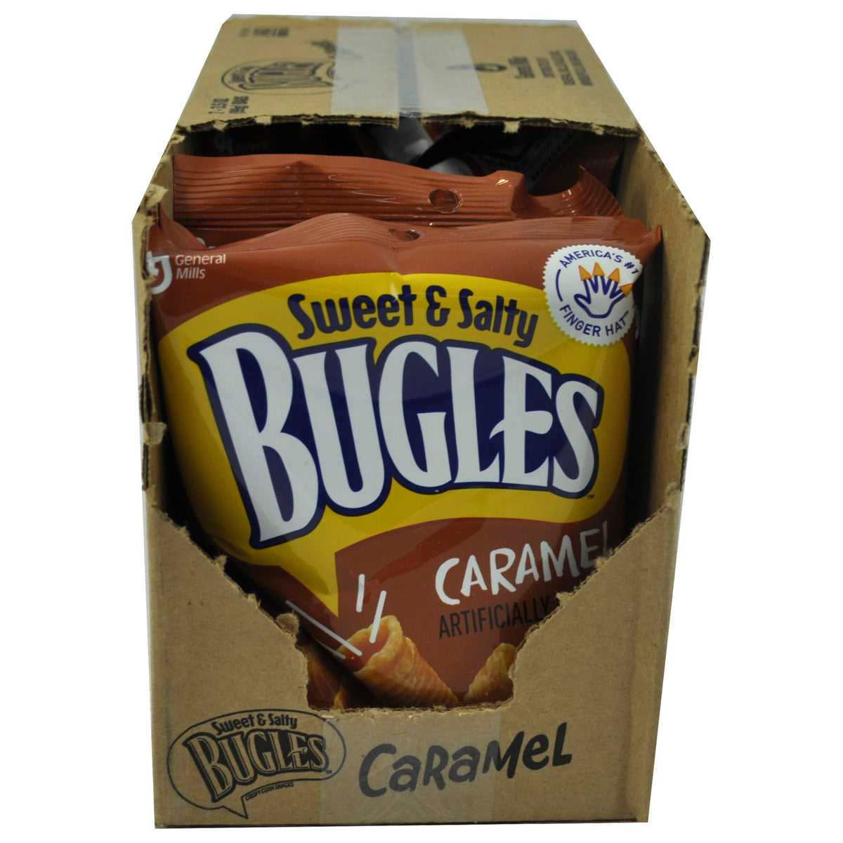 Bugles Caramel / 24.5 Ounce (Pack of 1) / Brown Corn