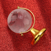 Mini World Globe by Tomedny – Crystal, Golden, Model Tomednyvwxhpty320-01