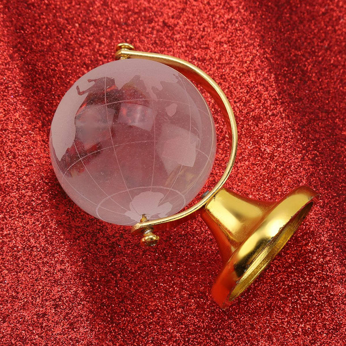 Mini World Globe by Tomedny – Crystal, Golden, Model Tomednyvwxhpty320-01