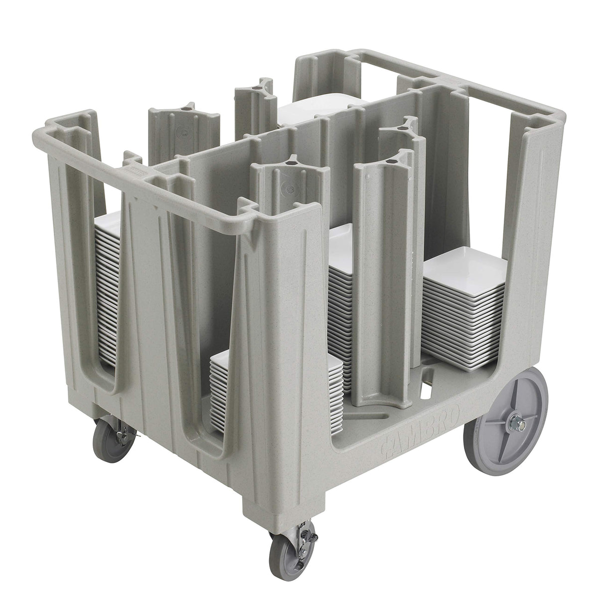 () Plastic Adjustable Dish Caddy by Cambro – Plastic, Speckled Gray, Model ADCS480